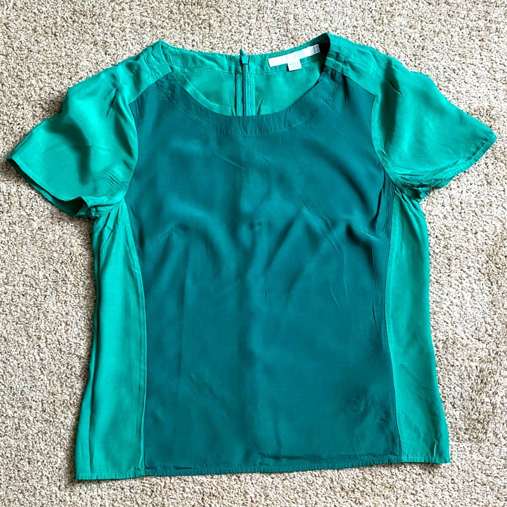 Boden | Green two tone blouse SIZE 4R